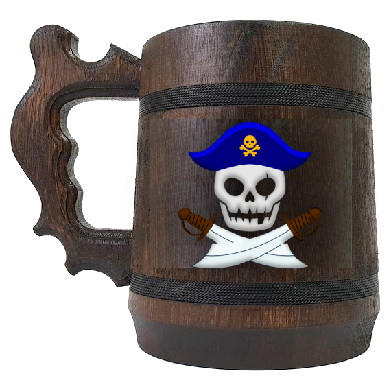 Mug noir avec logo