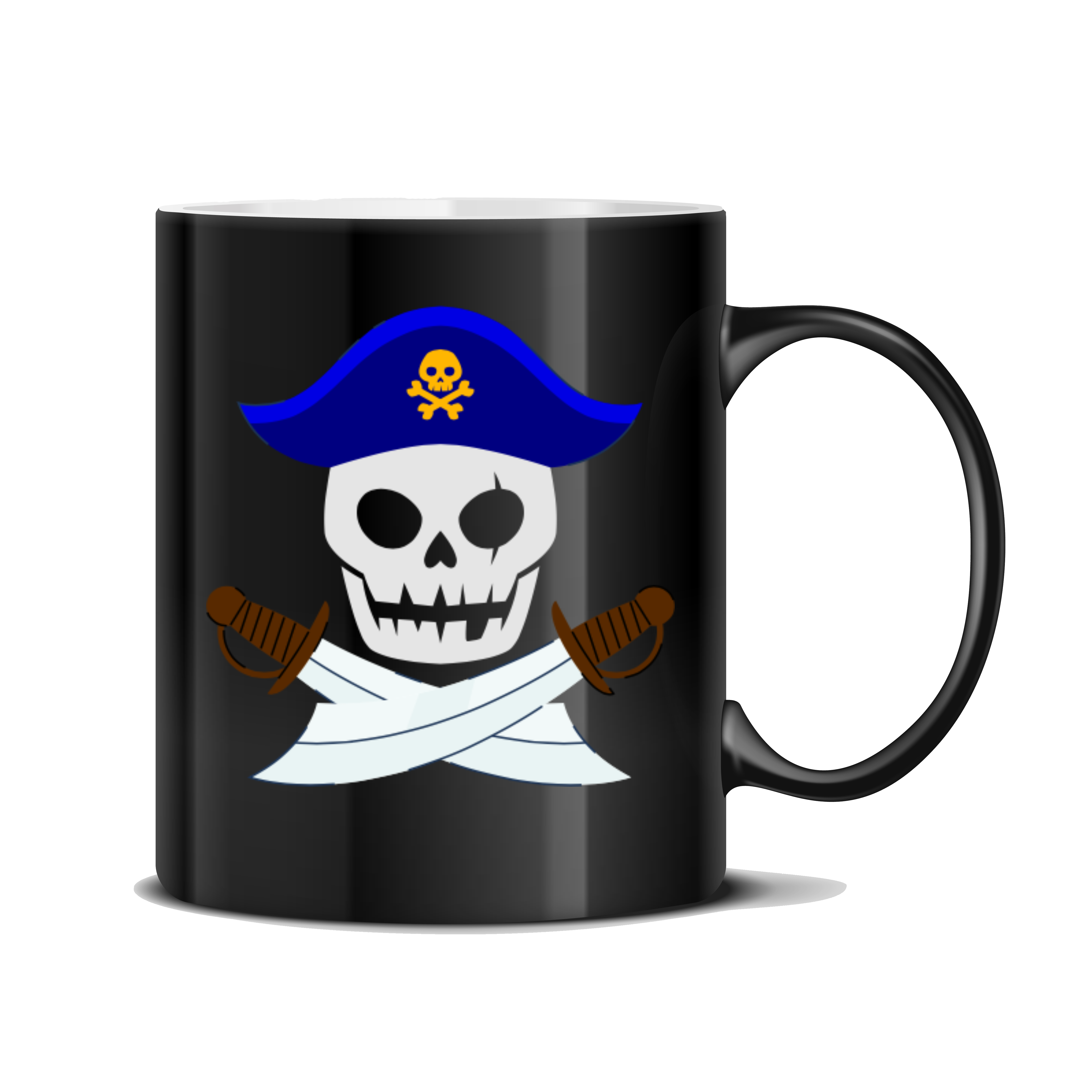 Mug noir avec logo